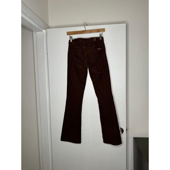7 For All Mankind Brown Corduroy Bell Bottom Mid-rise Flared Jeans - Picture 15 of 16